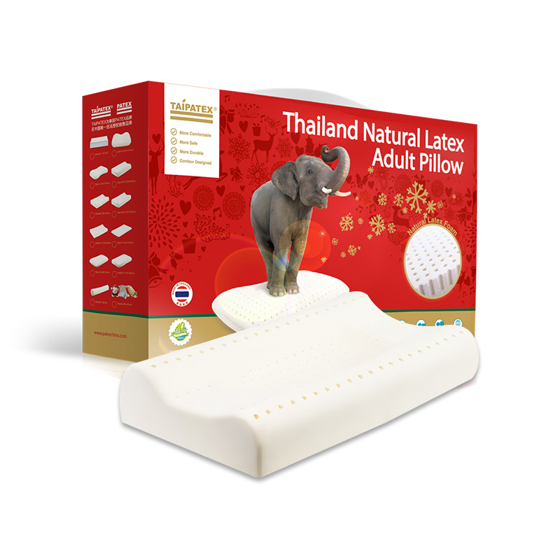 TAIPATEX泰国天然乳胶枕 颈椎保健枕 单人护颈枕芯 60CM*36CM*9/11CM