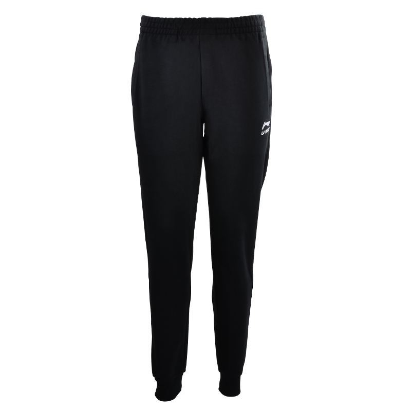 李宁 LI-NING 运动服开衫卫衣男款春秋跑步健身长裤羽毛球服乒乓球服运动卫裤AKLN935-1