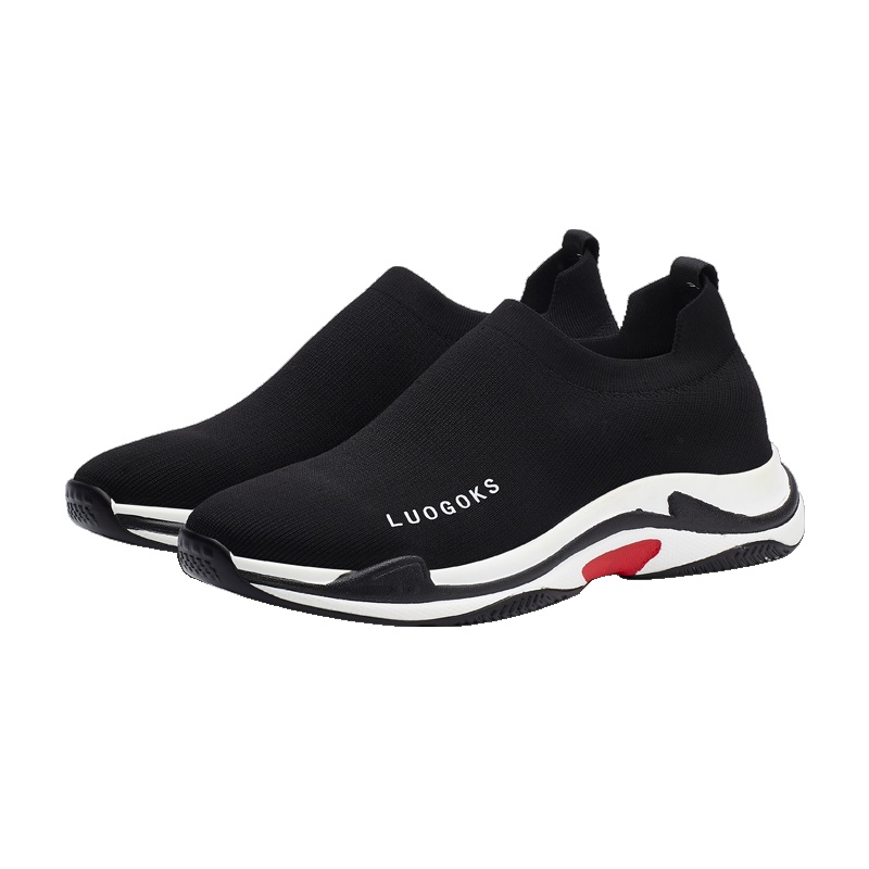 欧利萨斯OULISASI套脚透气飞织时尚潮流休闲鞋简约个性男鞋