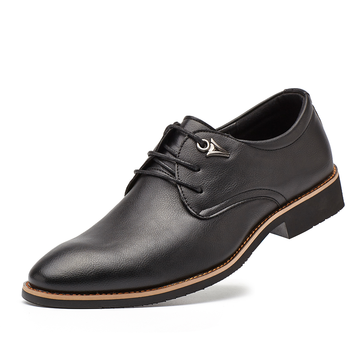 欧利萨斯OULISASI轻便舒适正装系带尖头商务男鞋