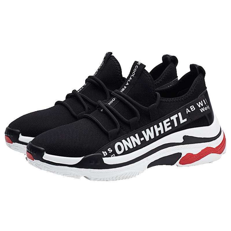 欧利萨斯OULISASI男款系带男鞋飞织时尚休闲运动鞋