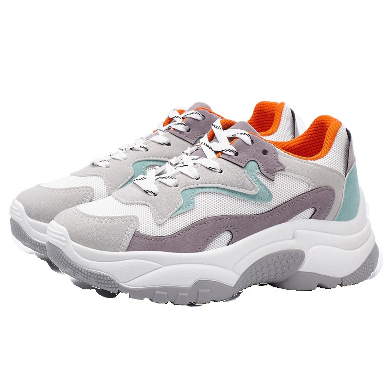 欧利萨斯韩版ins鞋内增高休闲鞋女士老爹鞋百搭女鞋