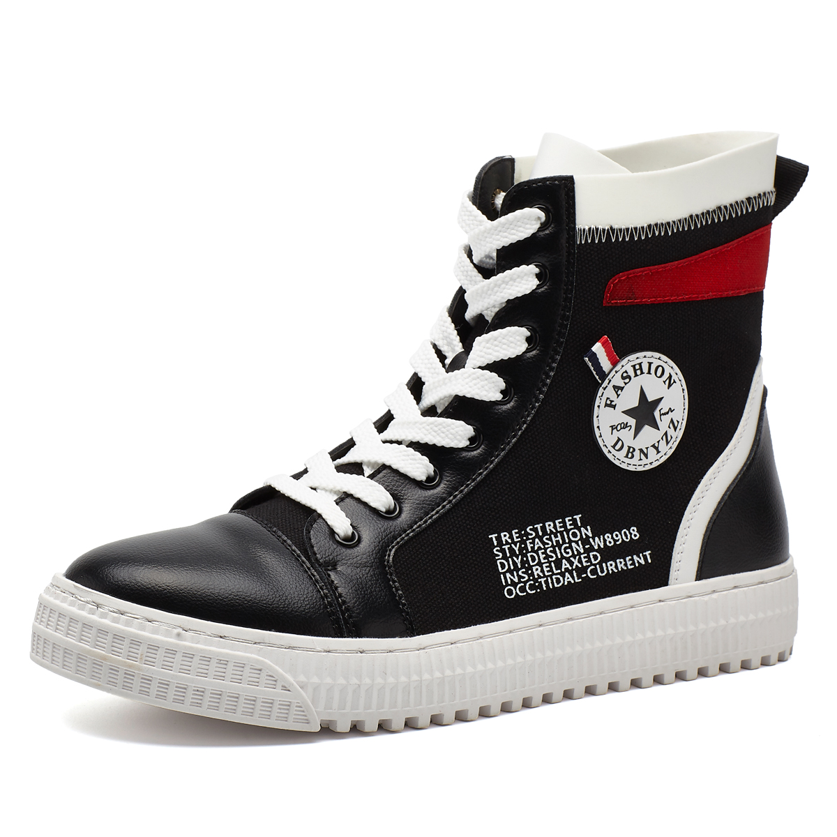 高帮鞋男鞋秋季韩版潮流老爹鞋男嘻哈高邦运动鞋子男休闲板鞋