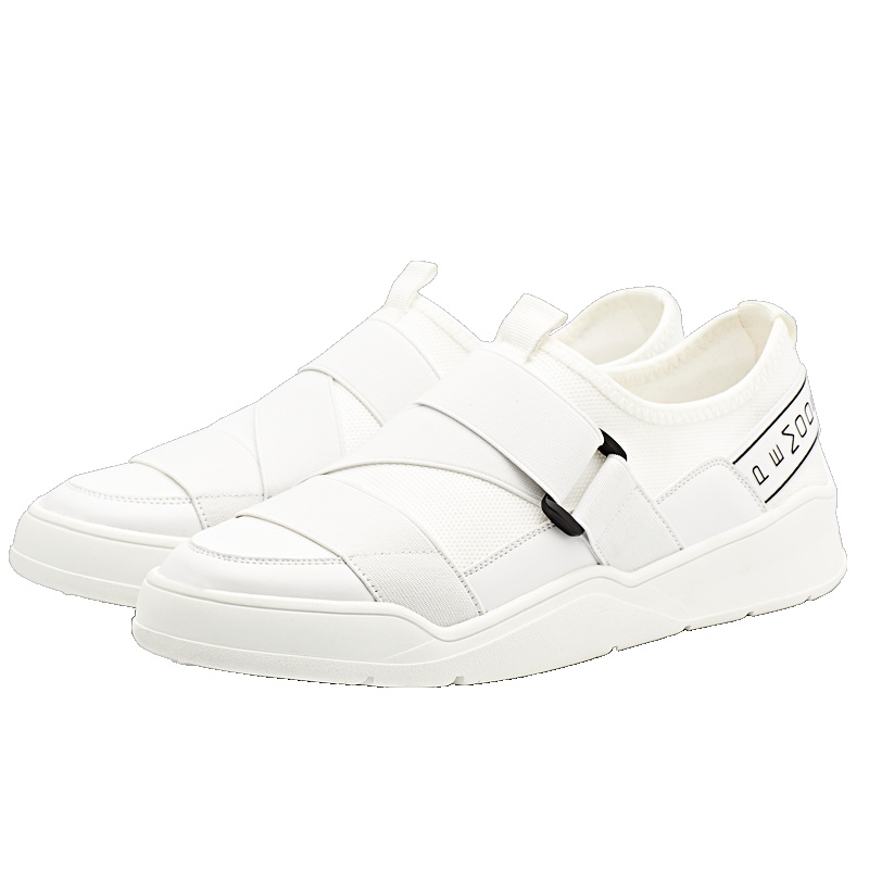 欧利萨斯柔软舒适韩版一脚蹬套脚乐福鞋织物男士布鞋休闲鞋男鞋