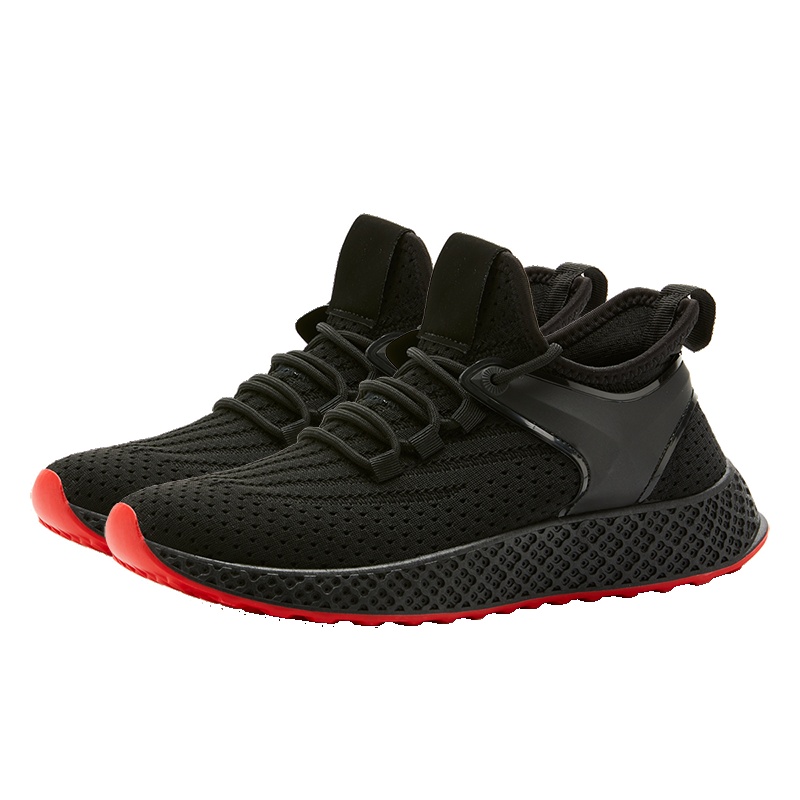 图思龙2019时尚滴塑拼接飞织透气男运动鞋男士休闲鞋男鞋