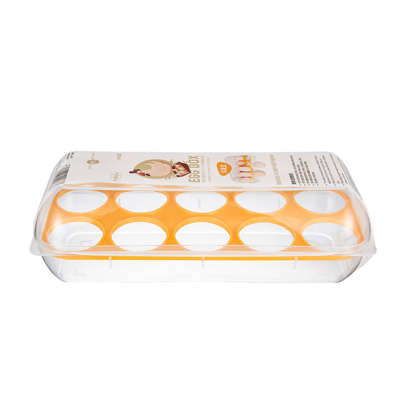 FASOLA日本鸡蛋盒收纳盒塑料厨房鸡蛋保鲜盒冰箱鸡蛋盒 可装10个