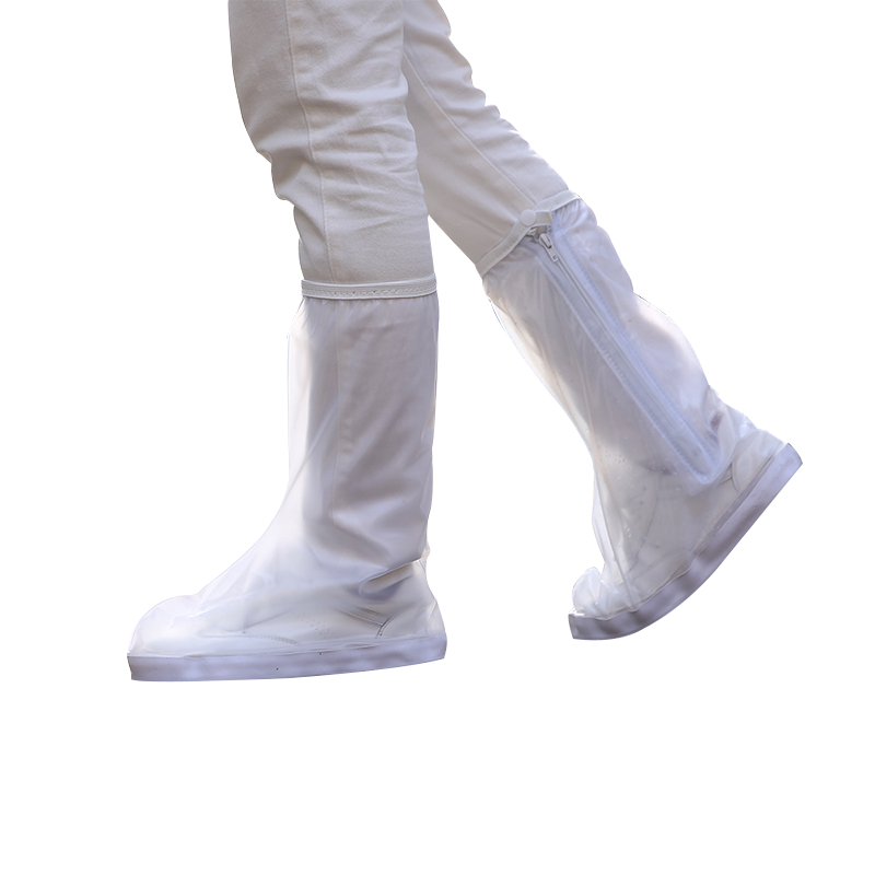 FASOLA防雨鞋套防水防滑鞋套男女雨天户外旅游防雪靴套耐磨加厚底 升级版高筒咖啡色（男款）XL
