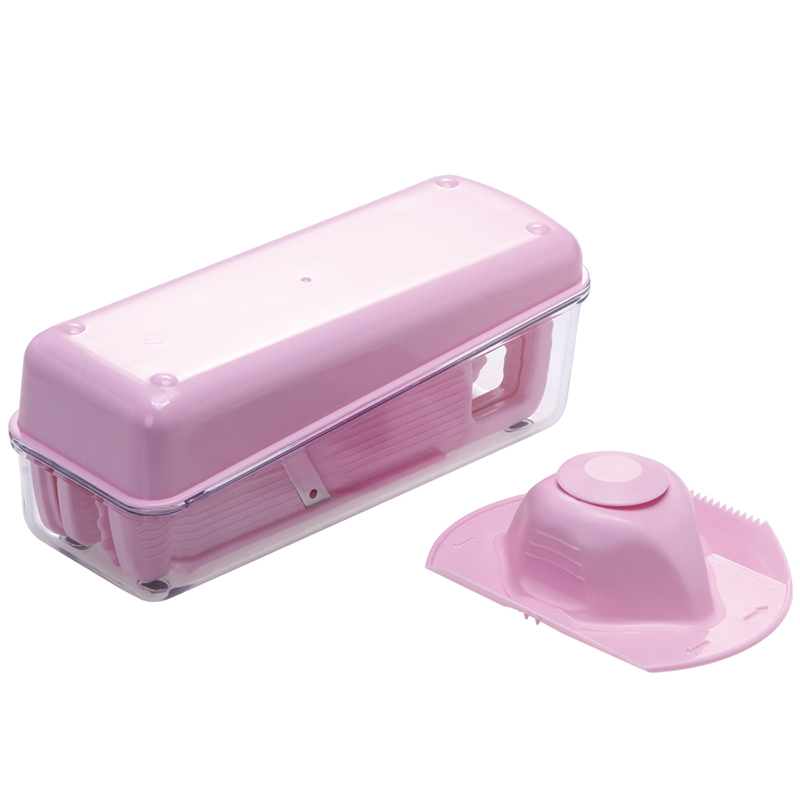 FaSoLa 多功能切菜器刨刀削皮器5合一组合装刨丝研磨器切片器套装 粉红色