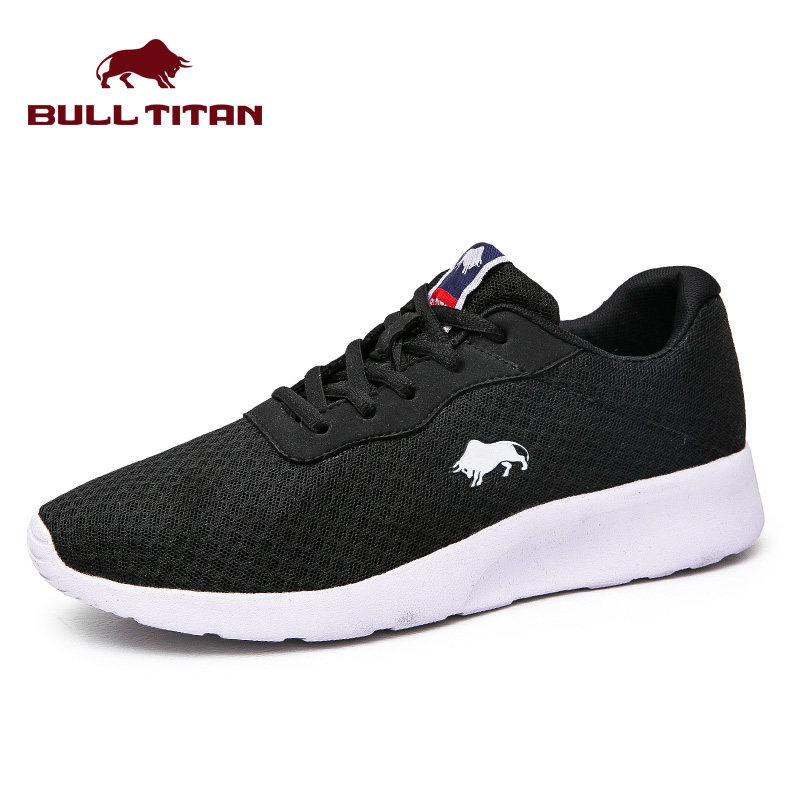 公牛巨人夏季透气运动休闲鞋男韩版百搭2018新款网面男鞋潮跑步鞋