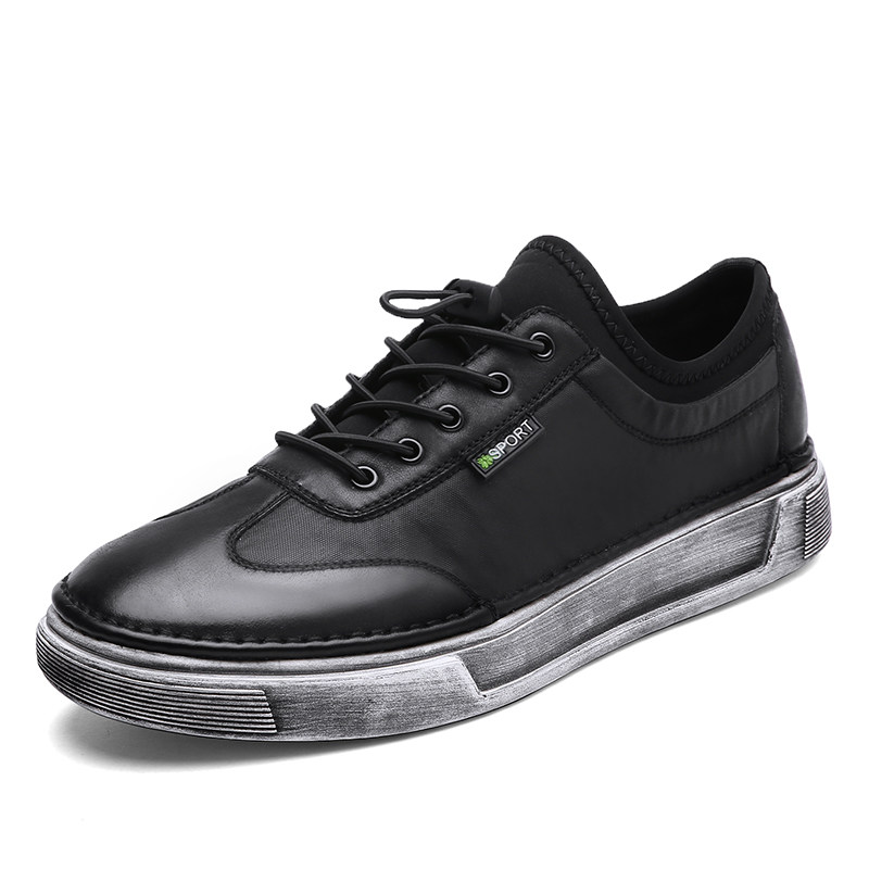 公牛巨人板鞋男2017新款韩版百搭 韩范儿秋季英伦日常休闲鞋男鞋