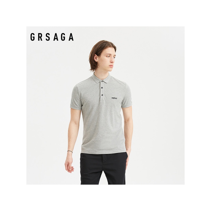 GRSAGA夏季休闲灰色系T恤11723611140