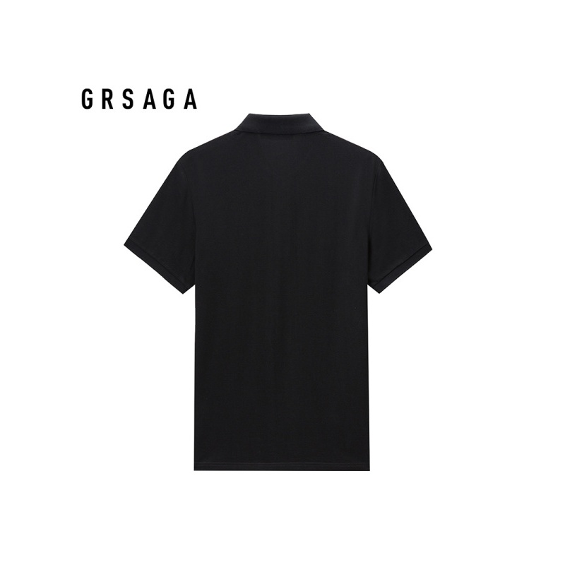 GRSAGA夏季休闲黑色系T恤11721411151