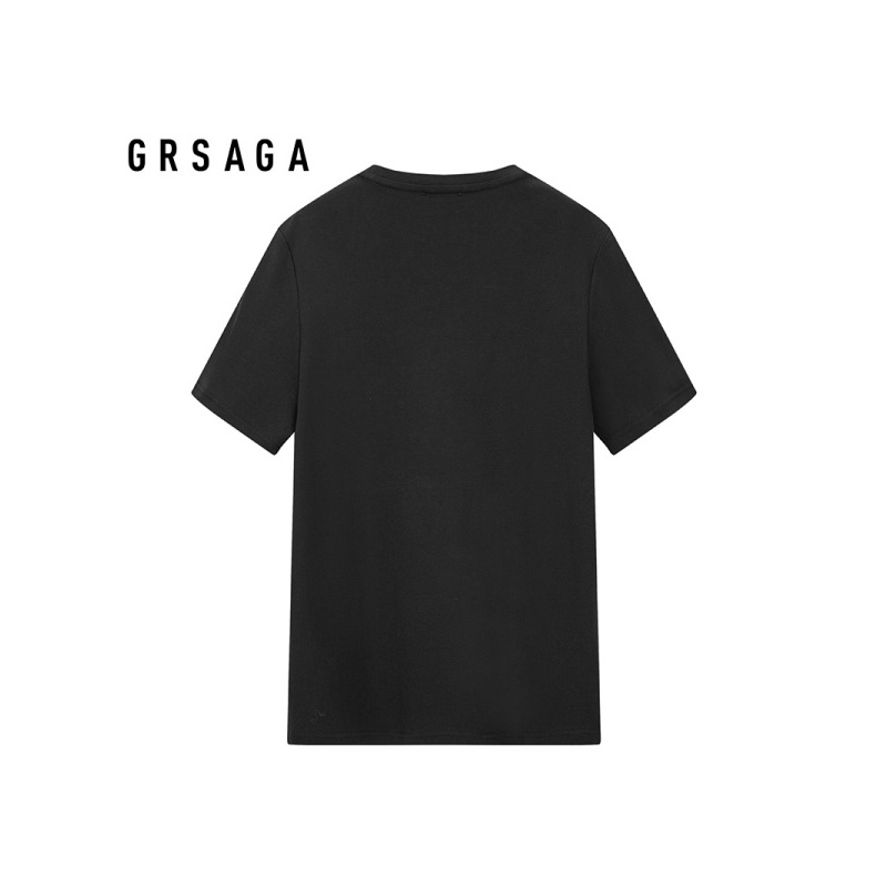 GRSAGA夏季休闲黑色系T恤11723811107