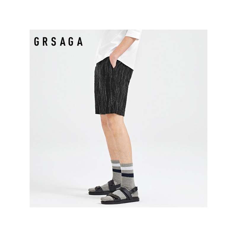 GRSAGA夏季休闲条纹系休闲裤11723828610