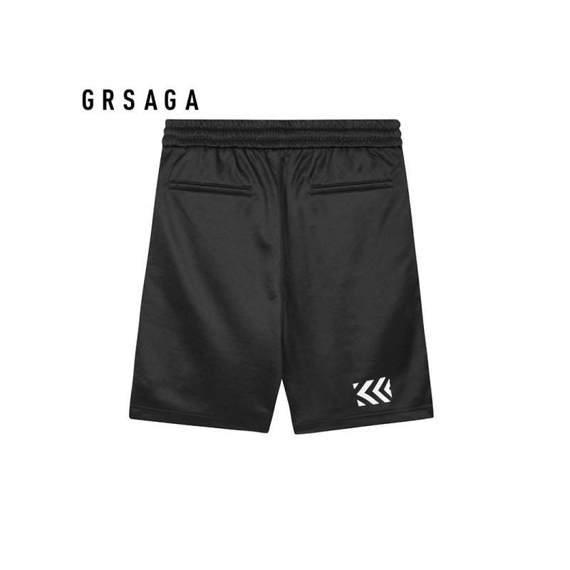 GRSAGA夏季休闲黑色系针织裤11723827514
