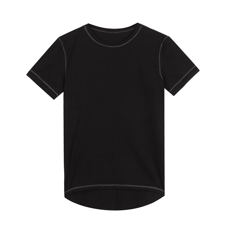 莫畏男装 夏季新品男士短袖T恤圆领韩版潮流棉麻打底衫