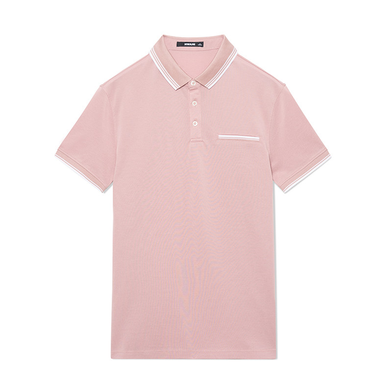 莫畏夏季港风polo衫男短袖翻领T恤修身纯棉商务男士保罗衫青年潮