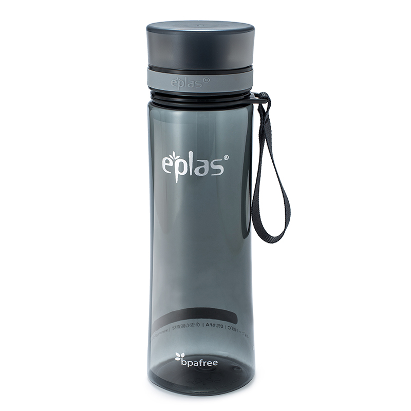 Eplas Tritan随手杯成人男女情侣塑料透明水杯防滑耐摔便携提绳杯600ml