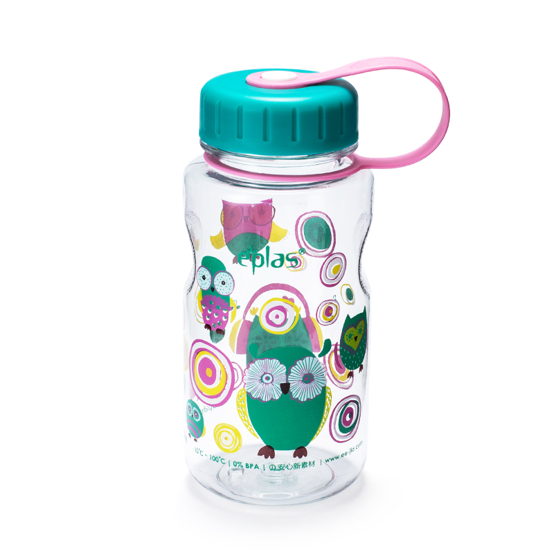 Eplas Tritan太空杯塑料水杯成人便携提绳时尚印花学生情侣随手杯500ml