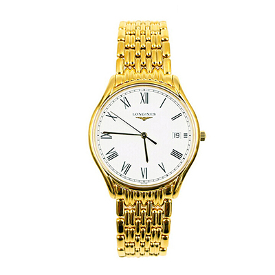 浪琴（LONGINES）男士手表 律雅系列不锈钢腕表 休闲时尚商务石英表 男 L4.759.2.11.8