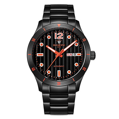 上海钻石手表男机械表全自动时尚防水夜光钢带腕表2018新款3200