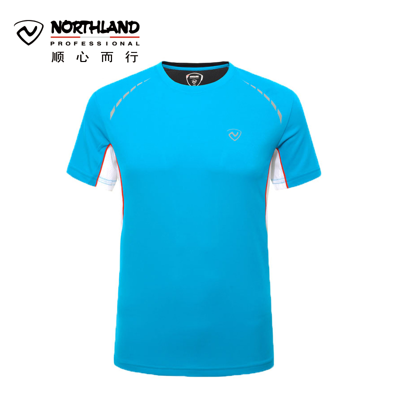 诺诗兰（NORTHLAND）户外运动T恤男士快干衣休闲透气短袖T恤GQ055403