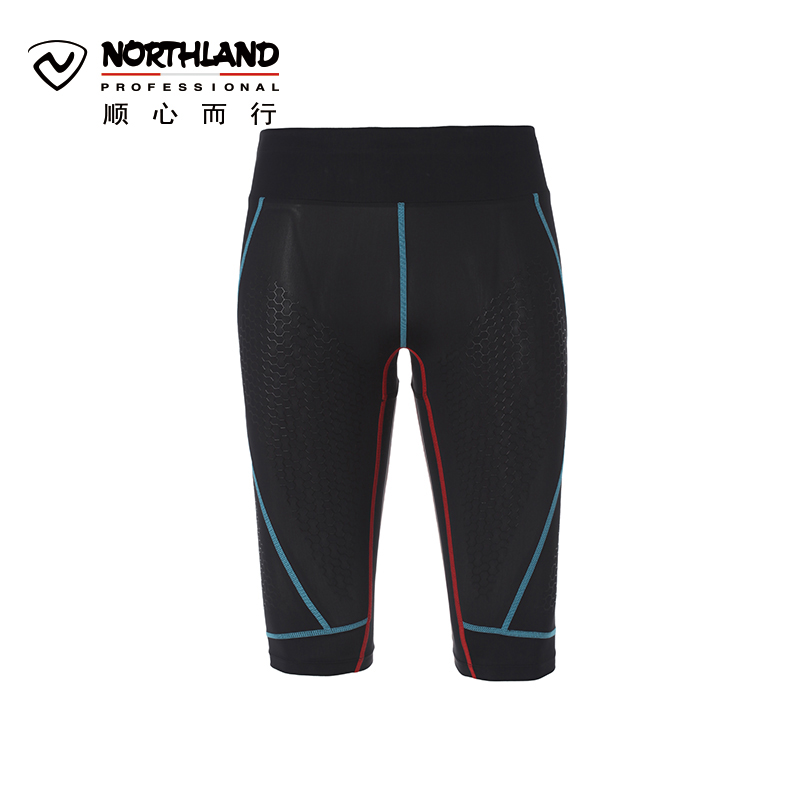 诺诗兰（NORTHLAND）户外男士弹力跑步短裤GQ055407