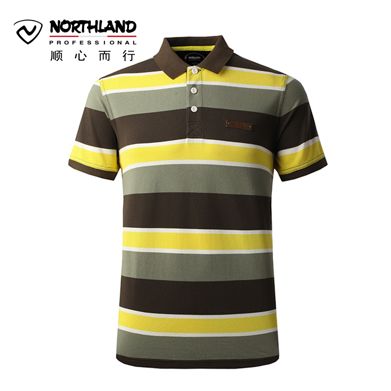 诺诗兰春夏户外男士翻领POLO衫短袖T恤全棉 GL055202