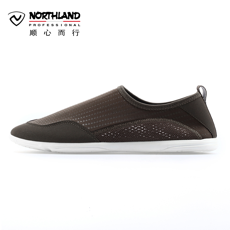 诺诗兰（NORTHLAND）户外运动男士弹力透气低帮休闲皮肤鞋FT065270