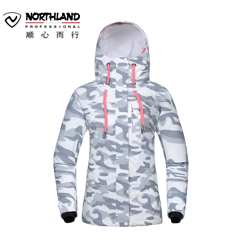 诺诗兰（NORTHLAND）户外女士滑雪服防泼水透湿防风保暖滑板服GK062818