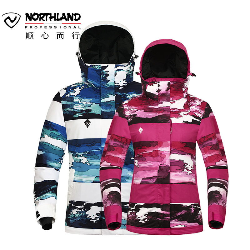 诺诗兰（NORTHLAND）户外运动男女防泼水透湿防风保暖滑雪滑板服GK065701/GK062702