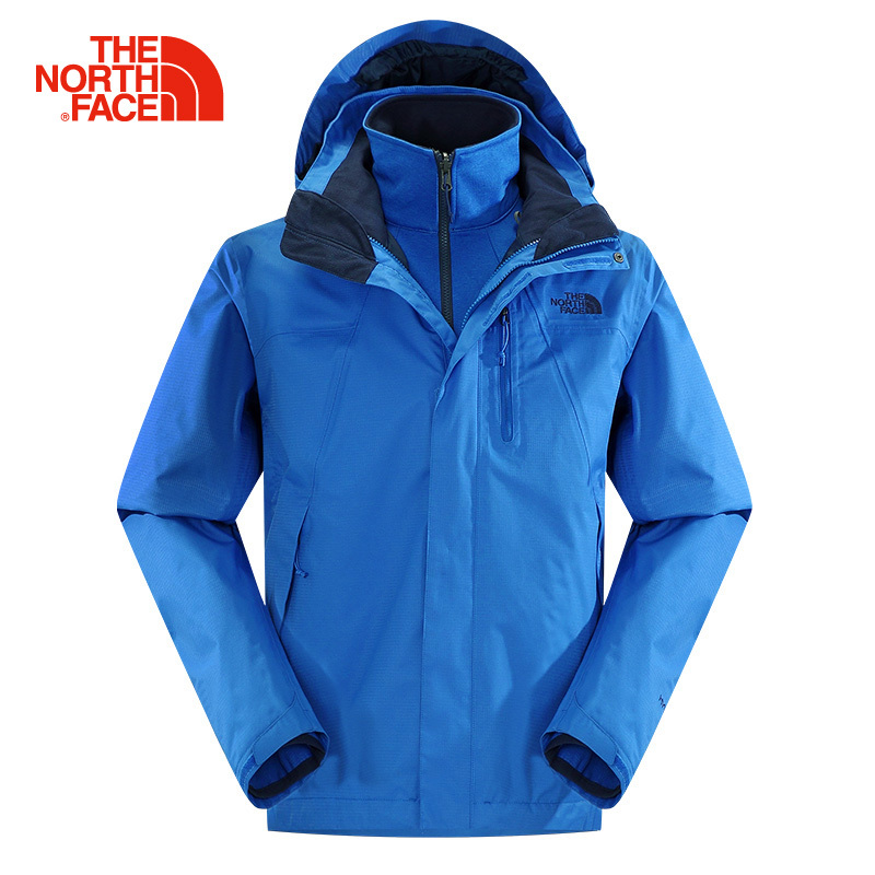 北面（TheNorthFace）户外登山服男女防泼水三合一冲锋衣CUF2/C960