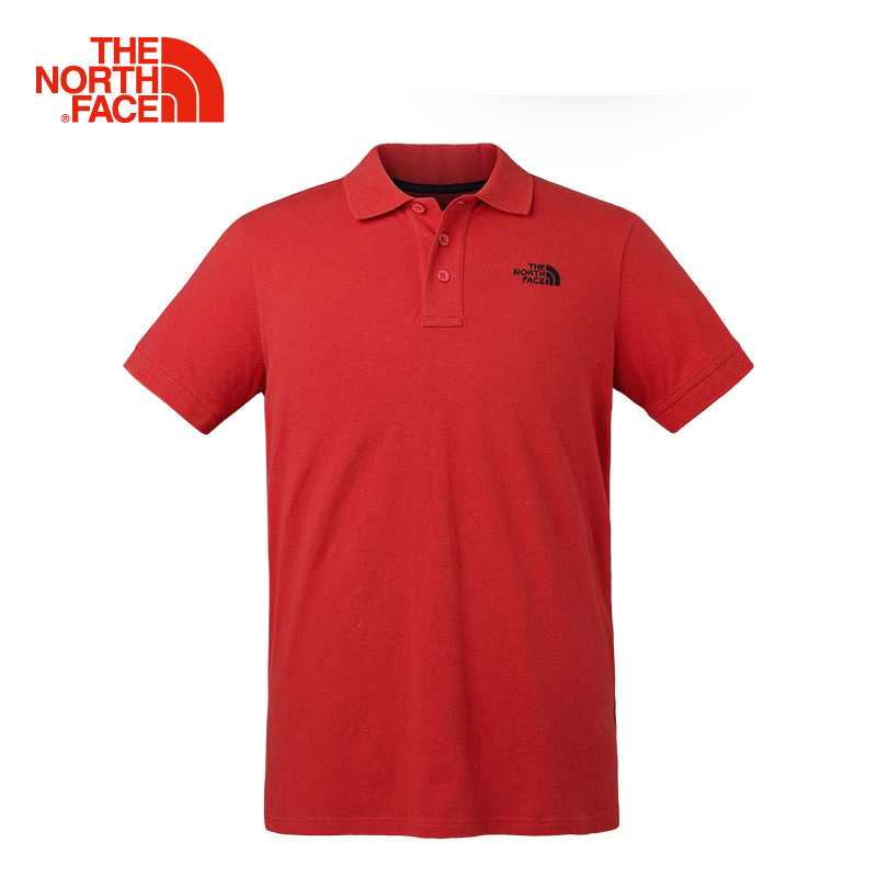 北面（TheNorthFace）男款户外运动透气舒适休闲短袖POLO衫CZM2