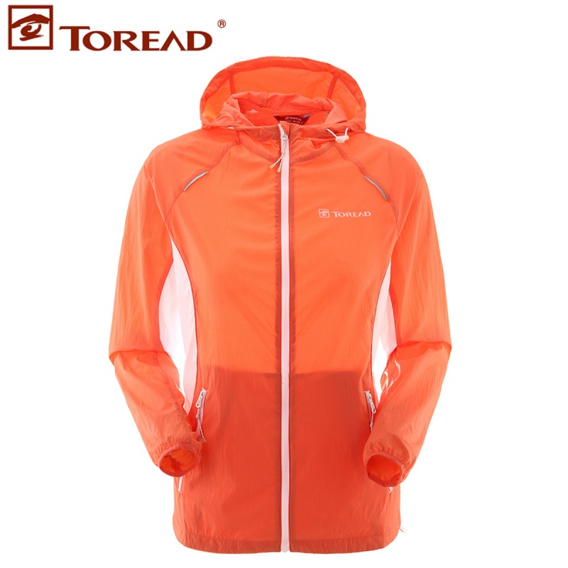 探路者（TOREAD）春夏户外女士轻薄防泼水皮肤风衣TAED82382