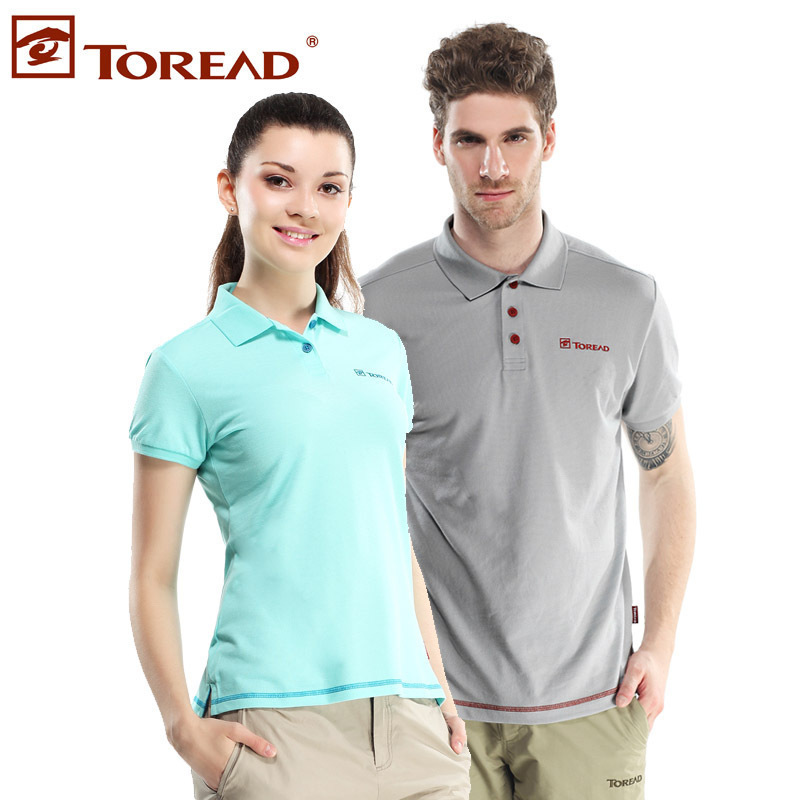 探路者（TOREAD）户外情侣款快干POLO短袖T恤TAJD81781/TAJD82782