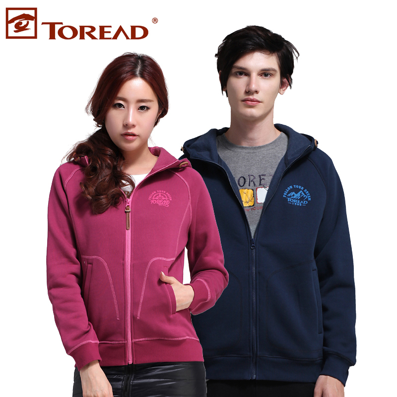 探路者（TOREAD）秋冬保暖情侣款户外开衫卫衣外套TAUD91742/TAUD92743
