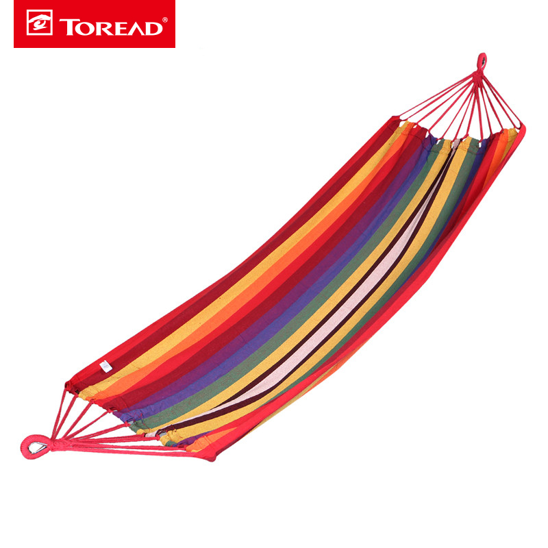 探路者（TOREAD）春夏户外露营游玩可收纳彩条帆布床ZEMF80747