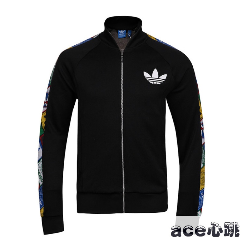 【Ace心跳】Adidas/三叶 男子 运动休闲夹克：AB7692