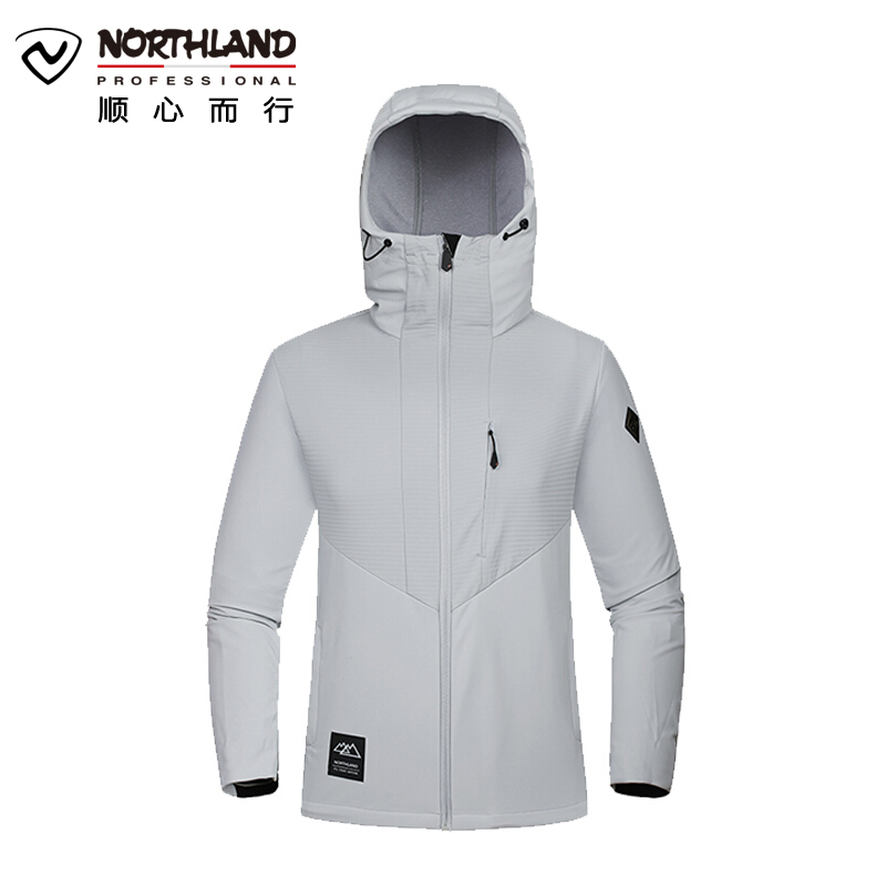 诺诗兰（NORTHLAND）户外男式保暖防风防泼水软壳衣外套GF075517