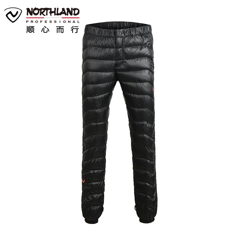 诺诗兰（NORTHLAND）户外男女通用防风保暖休闲运动灰鹅绒羽绒裤GD050501