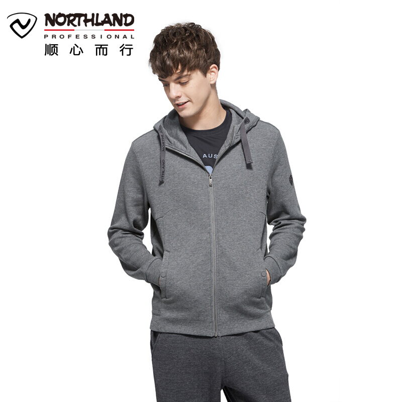 诺诗兰（NORTHLAND）户外男女运动休闲防风保暖卫衣GL075607/GL072608