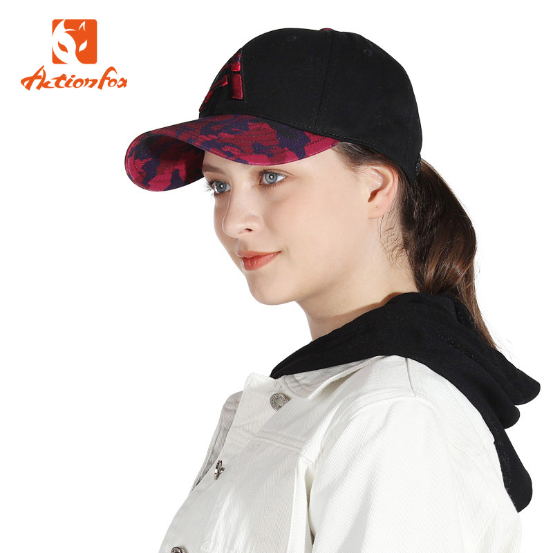 快乐狐狸（ActionFox）户外运动男女通用迷彩棉质弯檐韩版休闲时尚棒球帽5011
