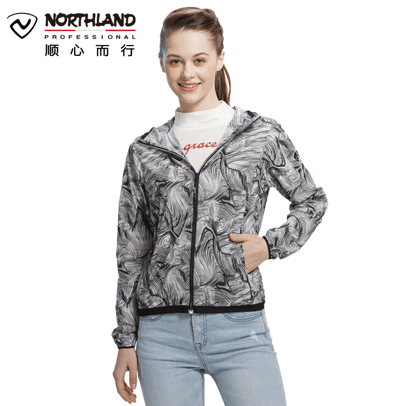 诺诗兰（NORTHLAND）户外男女UPF50+休闲皮肤风衣GL075101/GL072102
