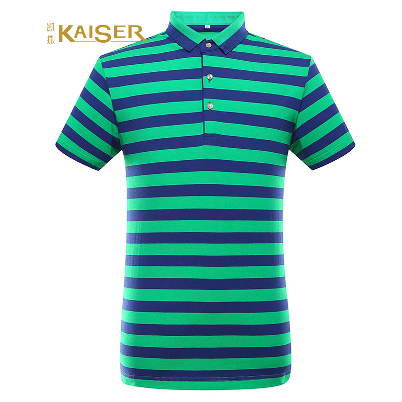 凯撒(KAISER) POLO衫男士时尚休闲棉质微弹夏季短袖T恤