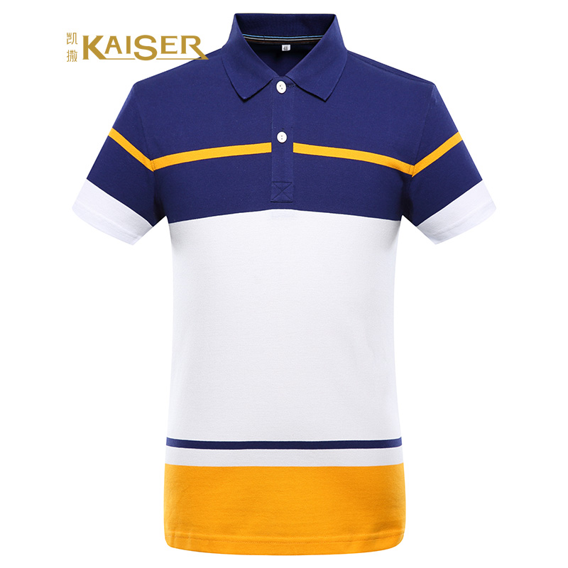 凯撒(KAISER) POLO衫男士时尚休闲翻领短袖T恤
