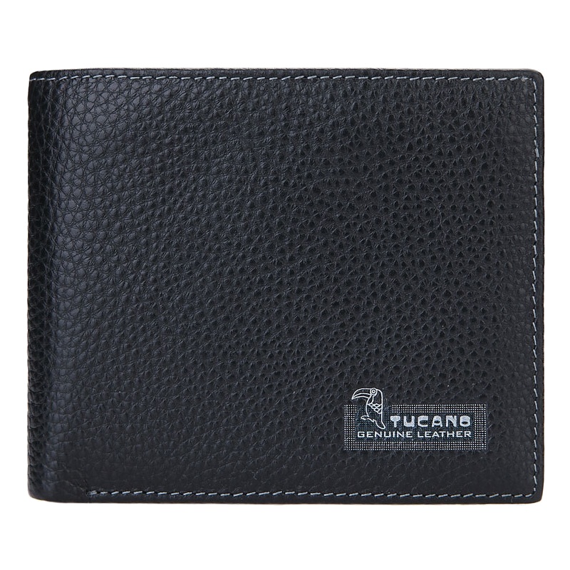 啄木鸟 （TUCANO）男士钱包简约多卡位商务短款竖款长款手拿包牛皮票夹 WAA1323A黑色