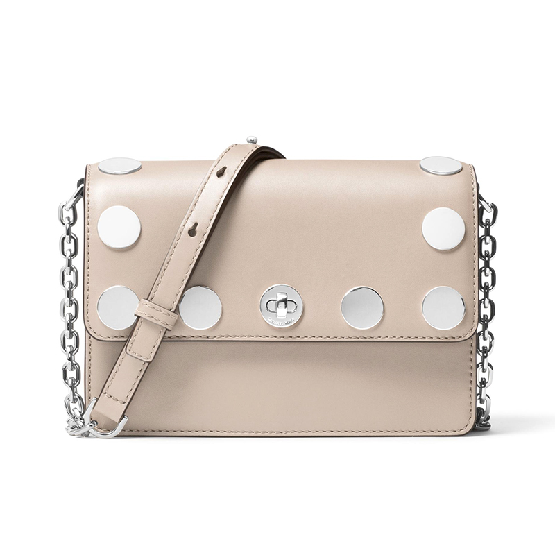 MICHAEL KORS 迈克·科尔斯Rivington 铆钉装饰皮质女士单肩斜挎包小号 30S7SR7M1L