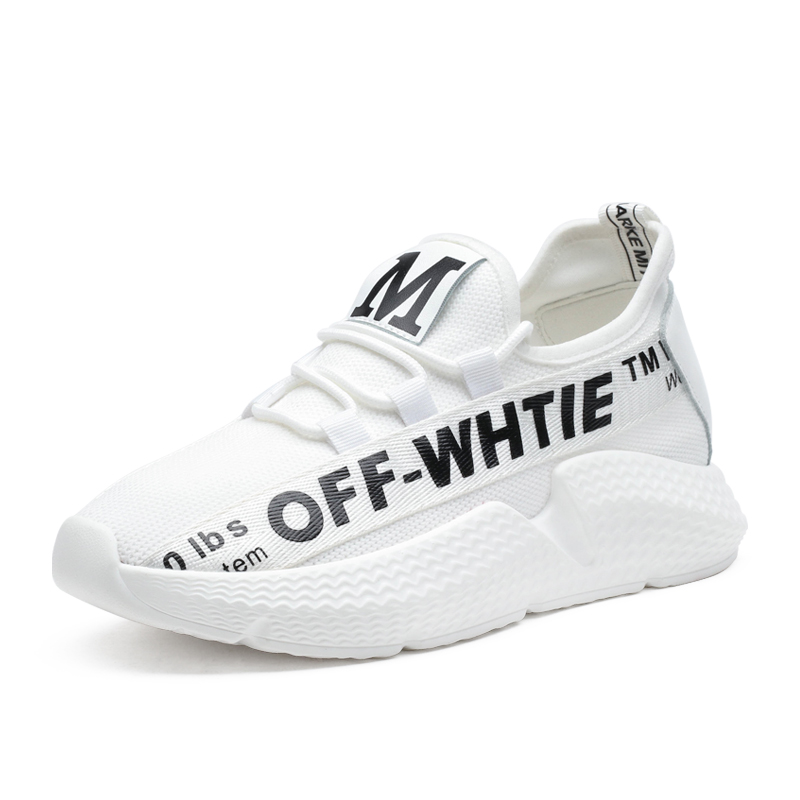 珂卡芙运动鞋女平底休闲2018秋季新款网面鞋拼色圆头网红鞋女超火