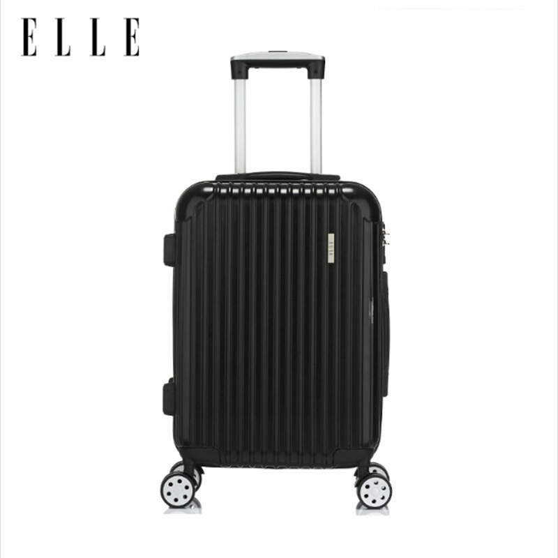 ELLE（她）飞机轮商务休闲20寸旅行箱61220 20寸+长款便携卡包/手拿包
