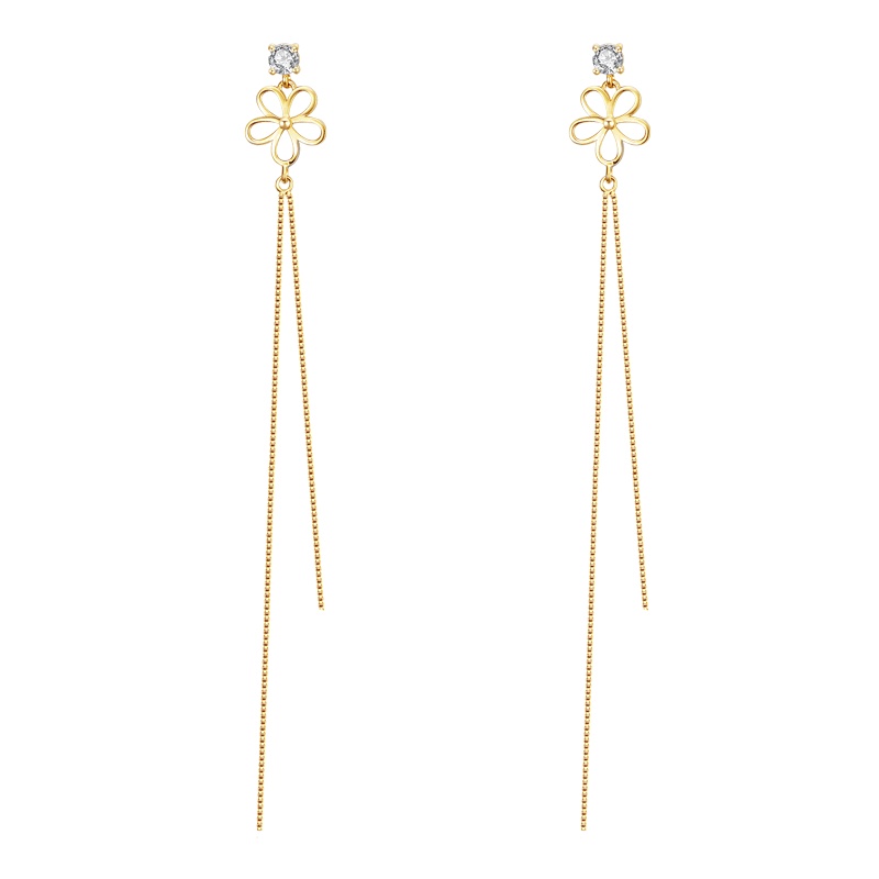 佰色传情(BRIR) 耳环女气质s925纯银耳钉韩国个性简约耳饰百搭长款耳线 BYE675